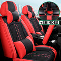 Capa Universal Evotek Completa para Carro em Couro Legítimo com AirBag +3 BRINDES: Tapetes Automotivos
